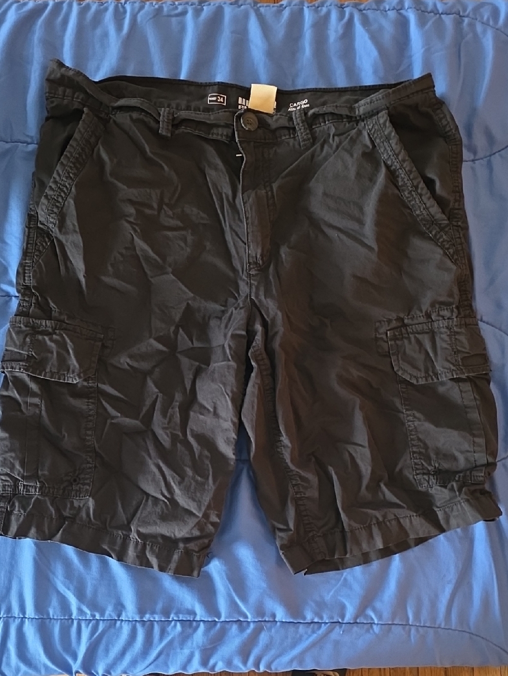 Urban Pipeline Cargo Shorts Mens Size 34 Black Casual Utility